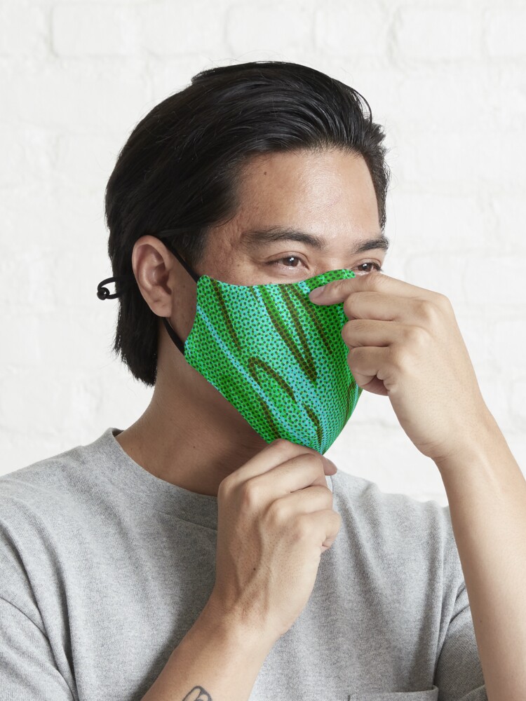 Alternate view of Half tones in green Mask