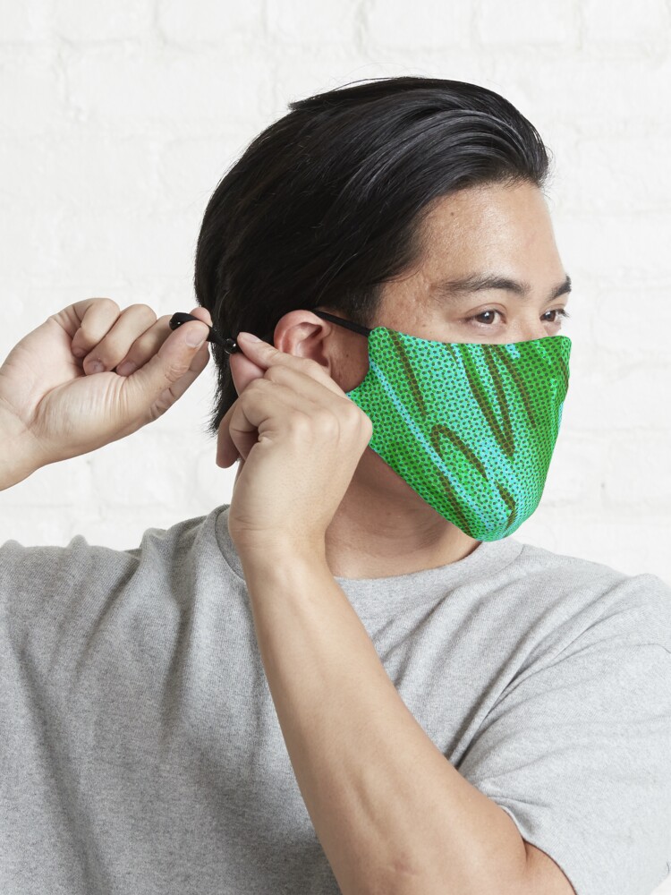 Alternate view of Half tones in green Mask