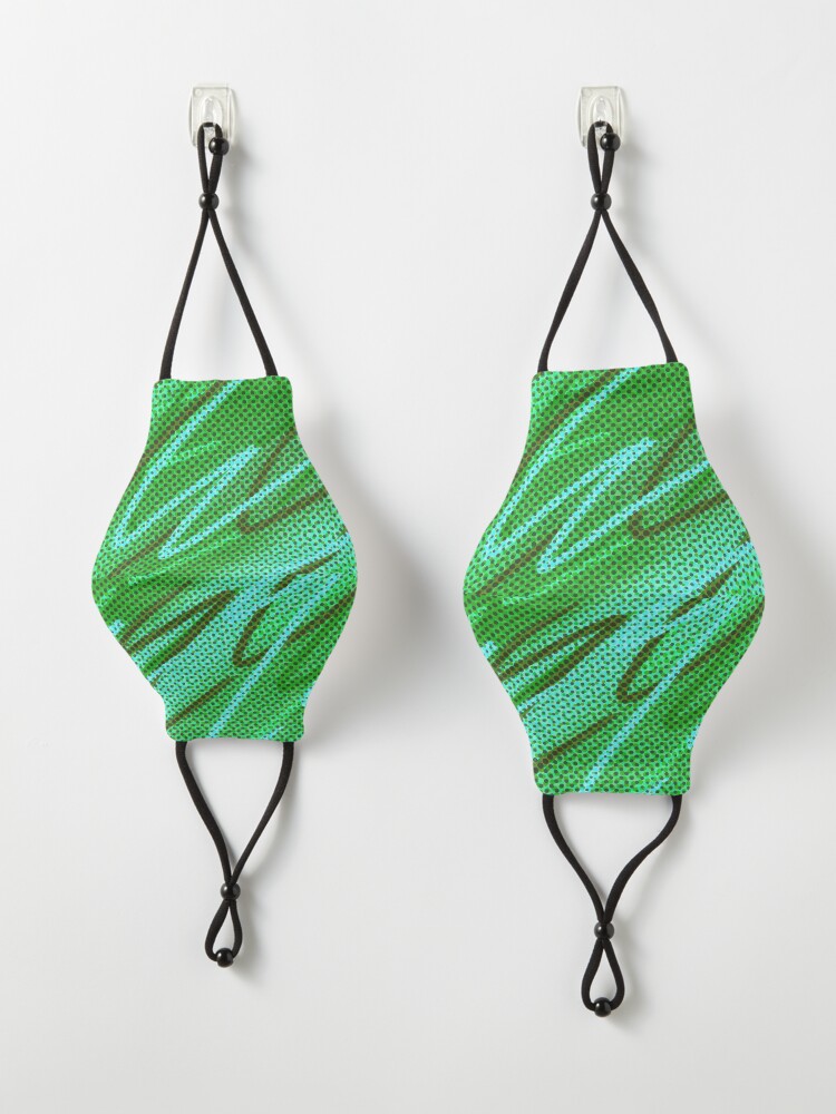Alternate view of Half tones in green Mask
