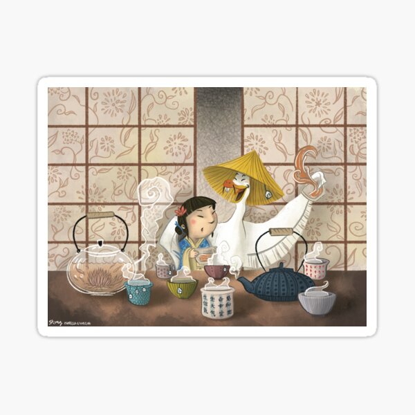 Alichan and the Mad Hatter Sticker