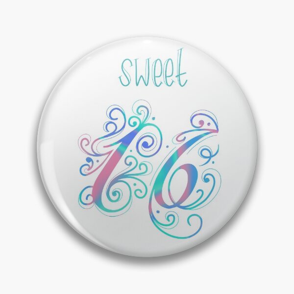 Item preview, Sweet Sixteen in Quarantine Bright designed and sold by calligraphyshop.