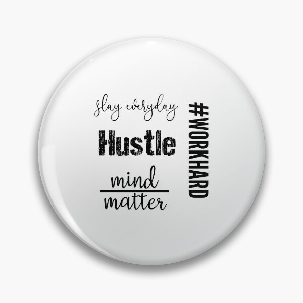 Item preview, Hustle and Work Hard Entrepreneur Motivation designed and sold by Jennifer Church.