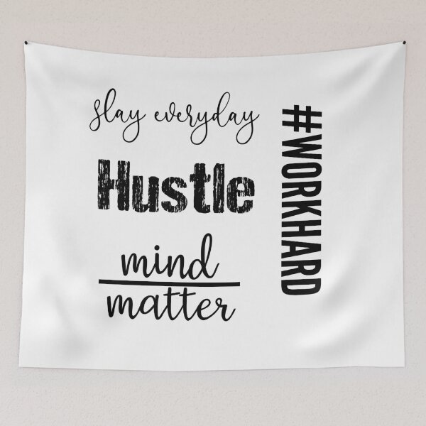 Item preview, Hustle and Work Hard Entrepreneur Motivation designed and sold by Jennifer Church.