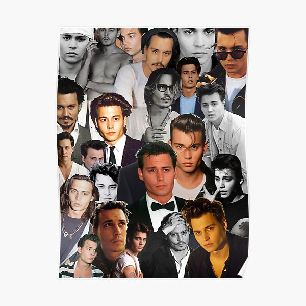 Johnny Depp Collage Poster