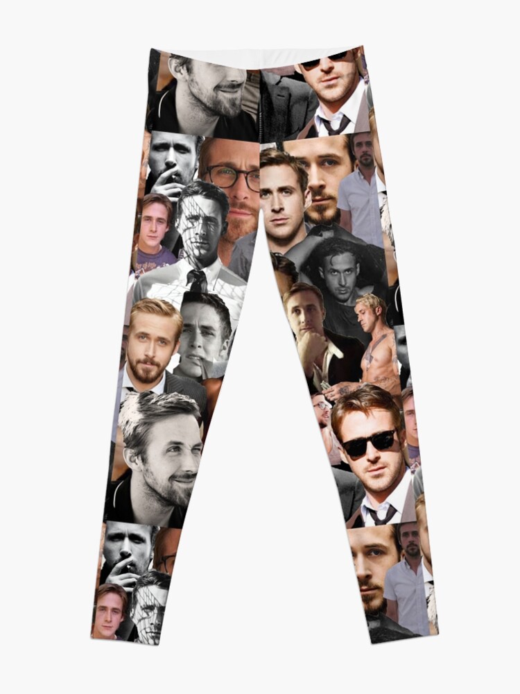 Ryan Gosling Collage Leggings By Tatianaedell Redbubble