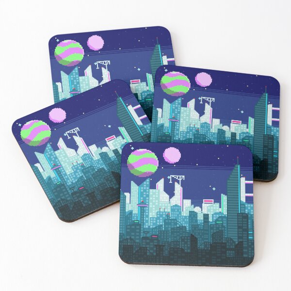 Item preview, Space Pixel City designed and sold by SoulButler.