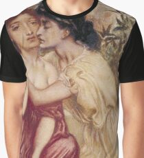 Sappho and Erinna in a Garden at Mytilene - Simeon Solomon - 1864 Graphic T-Shirt