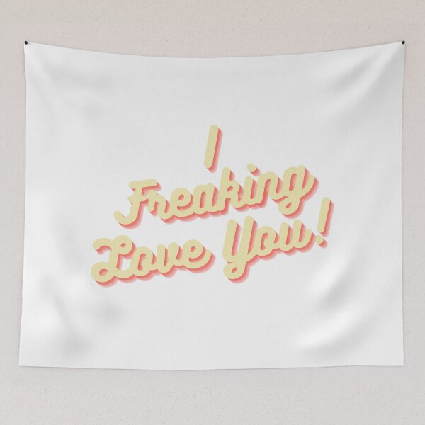 Item preview, I Freaking Love You! Retro designed and sold by PatientCitizen.