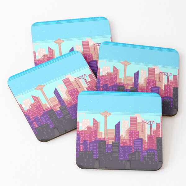 Item preview, Sunset Pixel City designed and sold by SoulButler.
