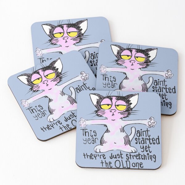 Item preview, Un gato gracioso dice: este año no ha comenzado todavía... designed and sold by manuelunsui.