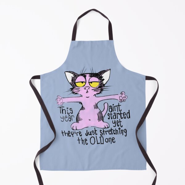 Item preview, Un gato gracioso dice: este año no ha comenzado todavía... designed and sold by manuelunsui.
