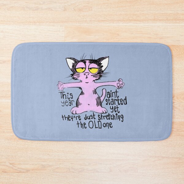 Item preview, Un gato gracioso dice: este año no ha comenzado todavía... designed and sold by manuelunsui.