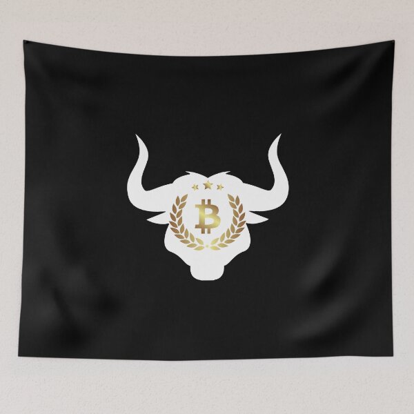 Item preview, bitcoin bull run black background designed and sold by sex-sansbol.