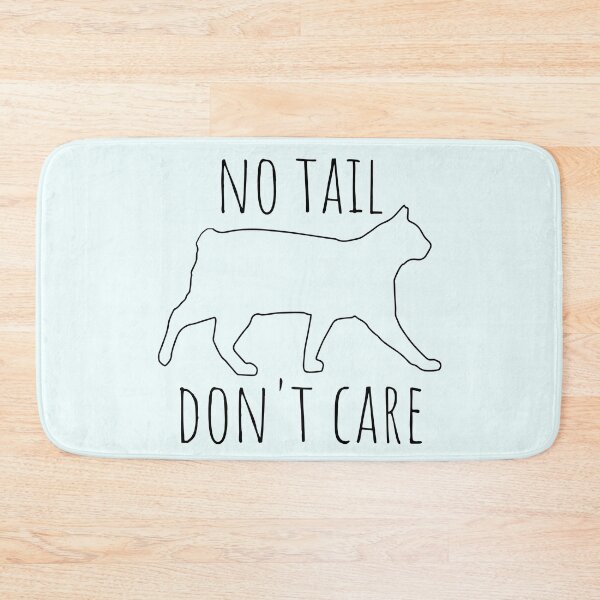 Item preview, No Tail Don't Care Tailless Cat Manx Lover designed and sold by MixedBagMerch.