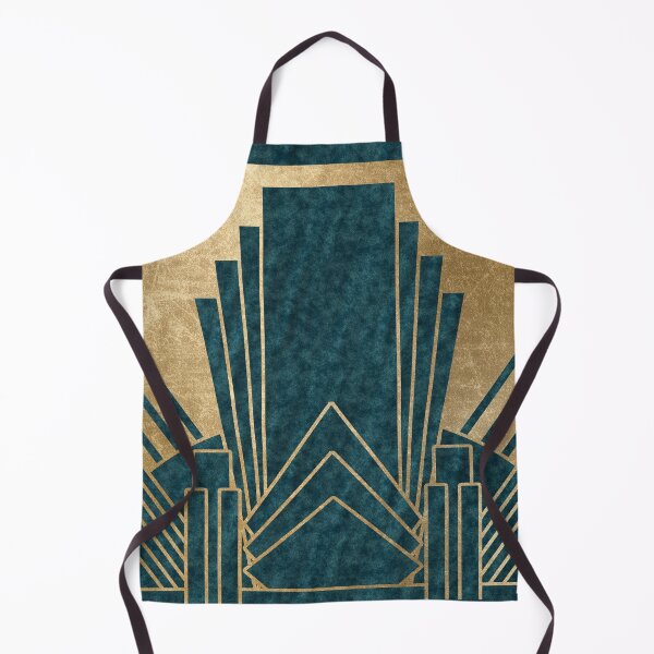 Item preview, Art Deco glamour - teal and gold designed and sold by RoseAesthetic.