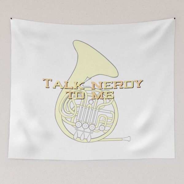 Item preview, Talk Nerdy To Me - French Horn designed and sold by BandMomDesigns.