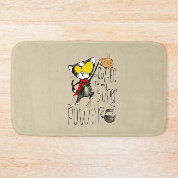 Item preview, Un gato negro dice: El café es mi superpoder designed and sold by manuelunsui.