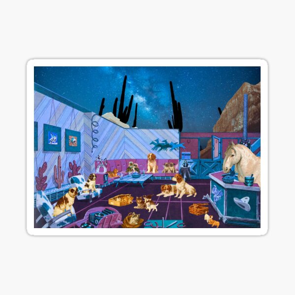 LIKE DOGS AND CATS Sticker