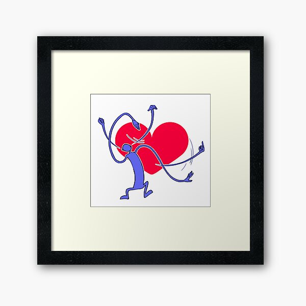 Noodle Frenzy Hands Framed Art Print