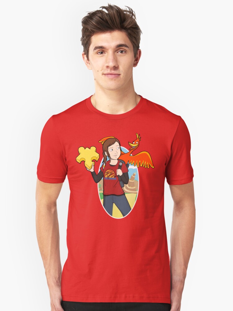 Alternate view of Ellie & Kazooie going on an Adventure. Slim Fit T-Shirt