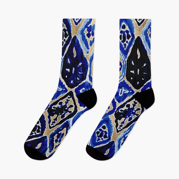 Item preview, Navy blue seaside print - golden luxe designed and sold by peggieprints.
