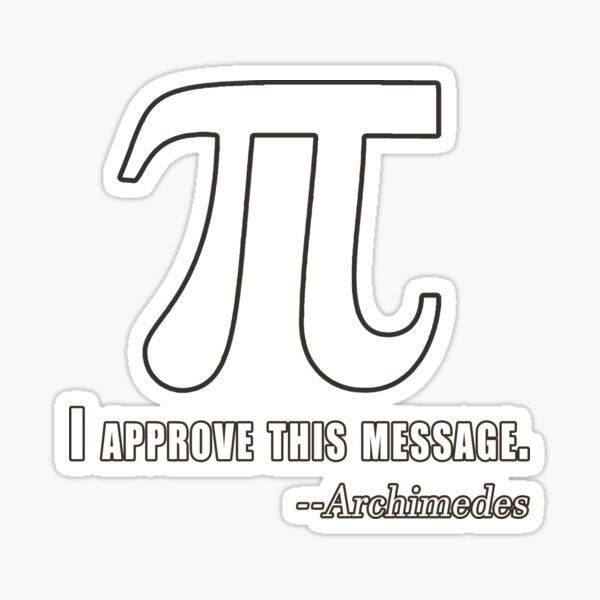 Item preview, PI DAY HUMOR Archimedes  designed and sold by Greenbaby.