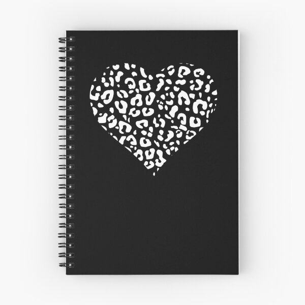 Item preview, White Cutout Leopard Print Heart designed and sold by Bumblefuzzies.