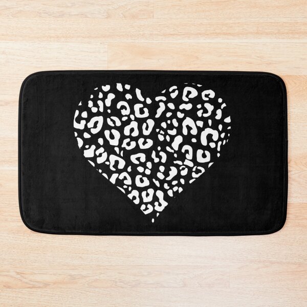 Item preview, White Cutout Leopard Print Heart designed and sold by Bumblefuzzies.