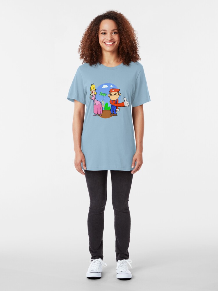 Alternate view of Princess Peach is in da' castle! Slim Fit T-Shirt