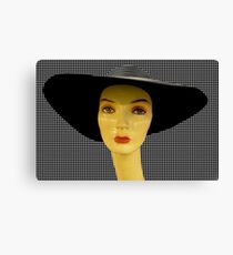 black hat Canvas Print