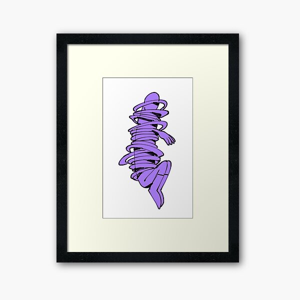 Rice Coiled Up Teleport Framed Art Print