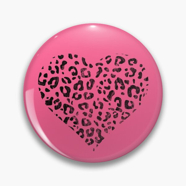 Item preview, Distressed Black Cutout Leopard Print Heart designed and sold by Bumblefuzzies.