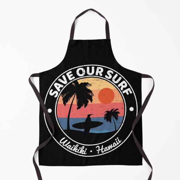 Item preview, Save Our Surf - Retro Vintage Surfer Penguin designed and sold by JordanHolmes.