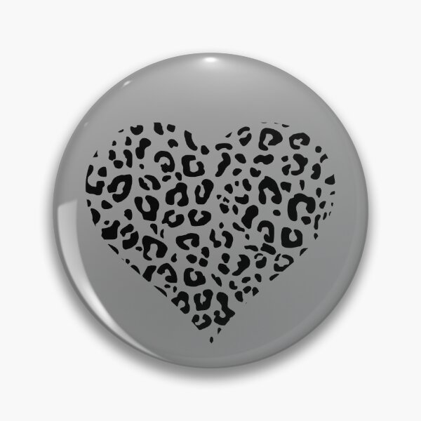 Item preview, Black Cutout Leopard Print Heart designed and sold by Bumblefuzzies.