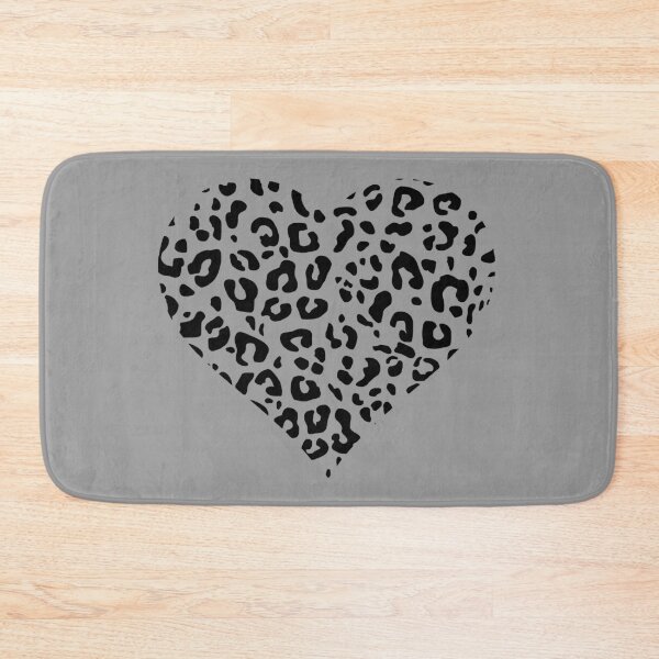 Item preview, Black Cutout Leopard Print Heart designed and sold by Bumblefuzzies.