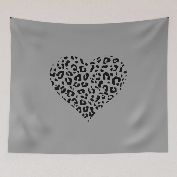 Item preview, Black Cutout Leopard Print Heart designed and sold by Bumblefuzzies.