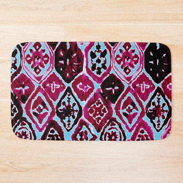 Item preview, Magenta & sky blue seaside print designed and sold by peggieprints.