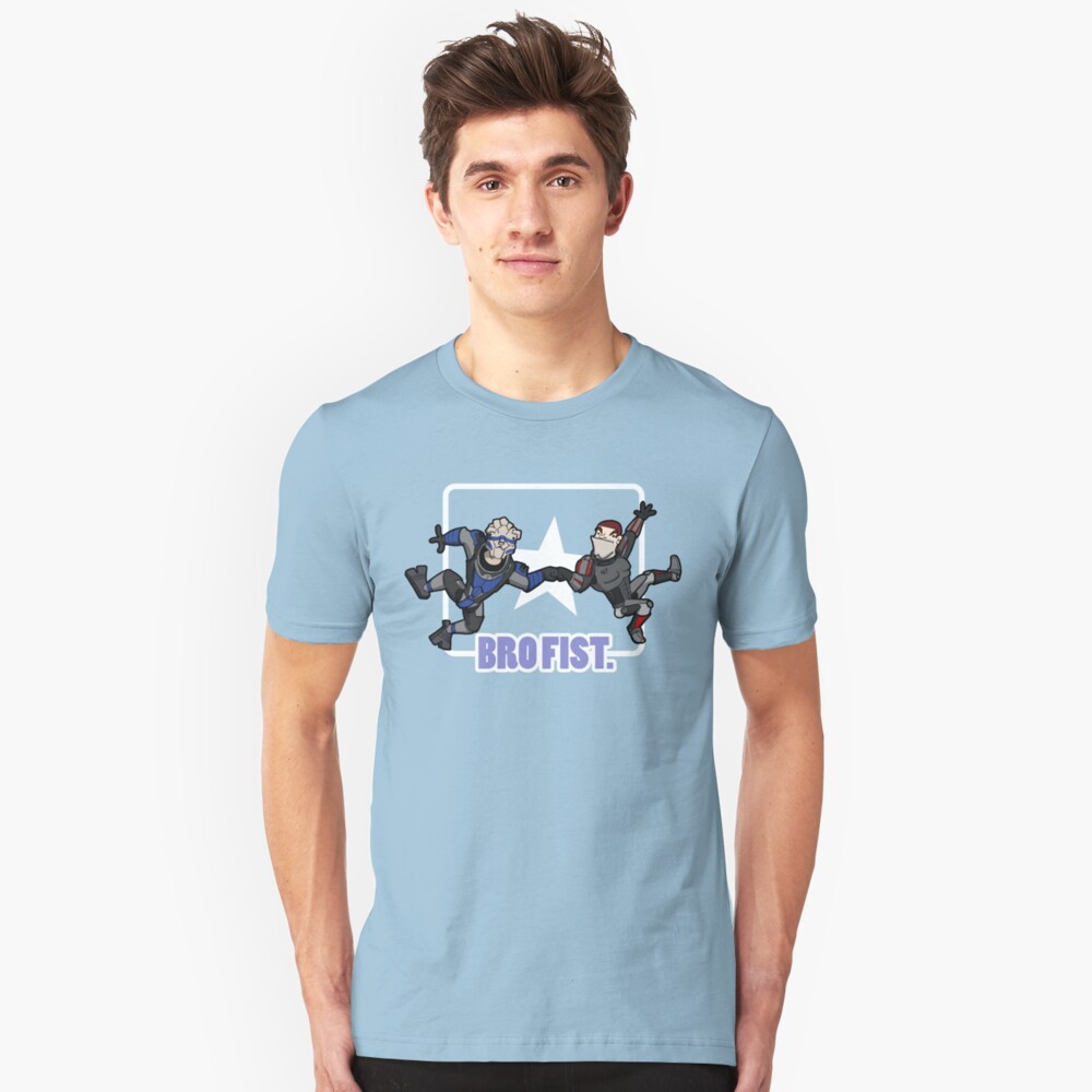 Bro's 4 life - Mass Effect Slim Fit T-Shirt