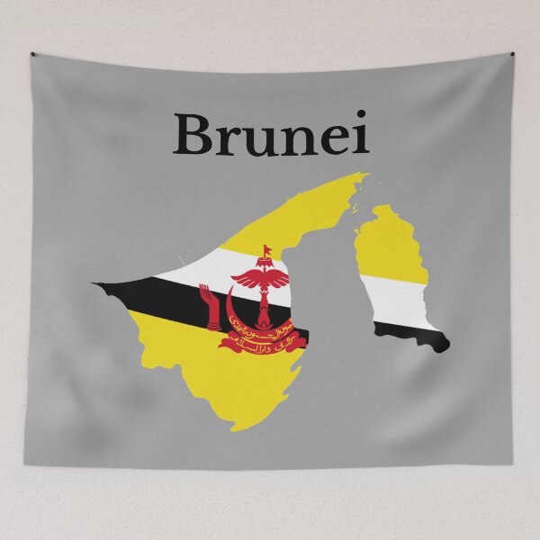 Item preview, Brunei Flag Map designed and sold by marosharaf.