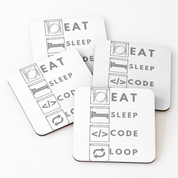 Item preview, Eat Sleep Code Loop designed and sold by notakename.