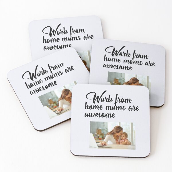 Item preview, "Work From Home Moms Are Awesome." Mom, baby, work at home --- Mothers are fierce angels designed and sold by JoelsCorner.