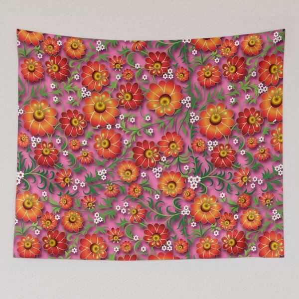 Item preview,  khokhloma flower orange designed and sold by Aleks96.