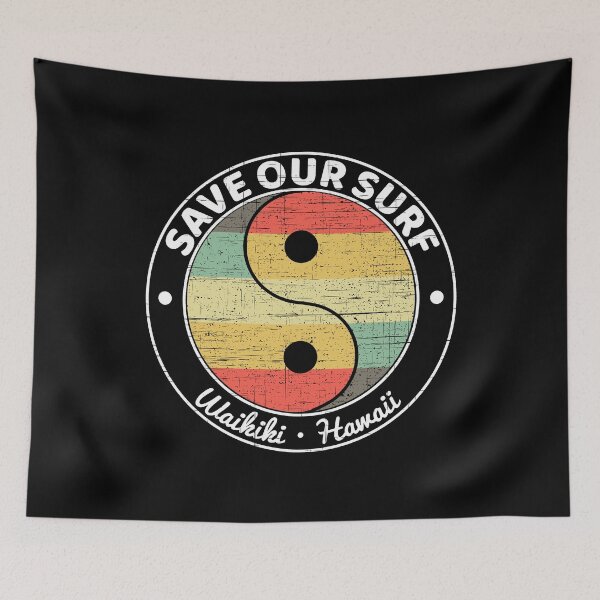 Item preview, Save Our Surf - Retro Vintage Yin Yang designed and sold by JordanHolmes.