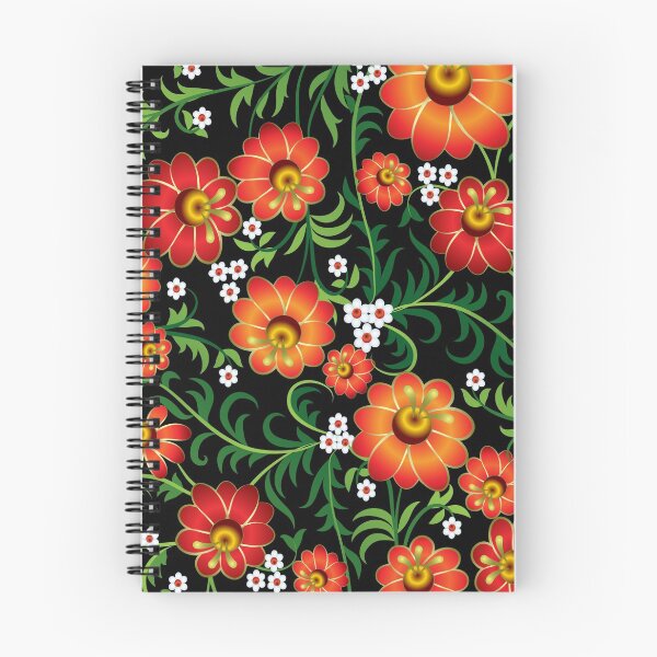 Item preview, khokhloma flower orange green designed and sold by Aleks96.