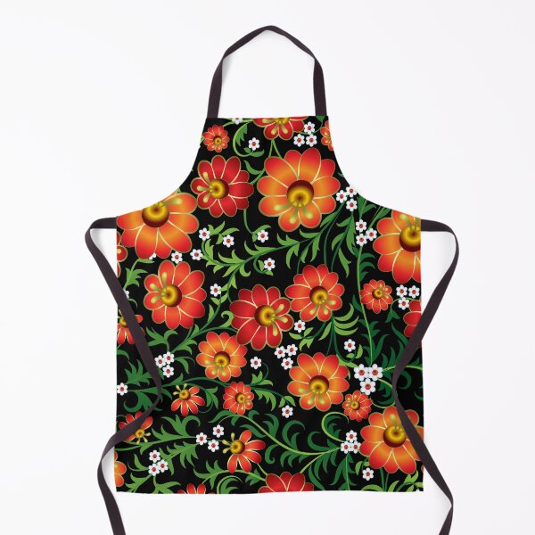 Item preview, khokhloma flower orange green designed and sold by Aleks96.