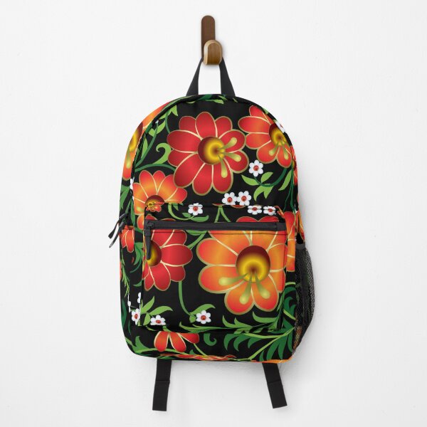 Item preview, khokhloma flower orange green designed and sold by Aleks96.