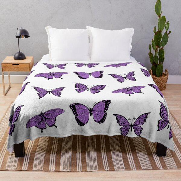 Item preview, Purple Butterfly Emoji Purple Butterflies designed and sold by TheButtonCrew.