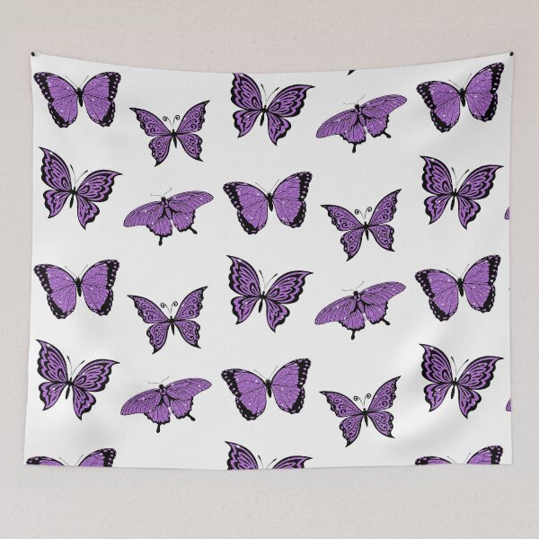 Item preview, Purple Butterfly Emoji Purple Butterflies designed and sold by TheButtonCrew.