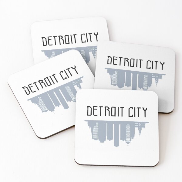 Item preview, Detroit city skyscraper skyline designed and sold by InkTeeArt.