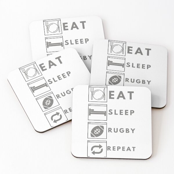 Item preview, Eat Sleep Rugby Repeat designed and sold by notakename.